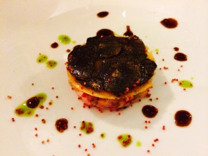 TARTARE DE HOMARD, TRUFFES CONFITES