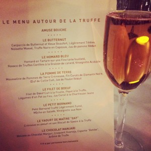 LE MENU TRUFFE DES TRESOMS