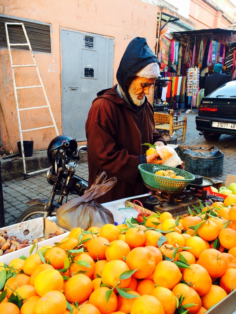 Orange pressée au souk