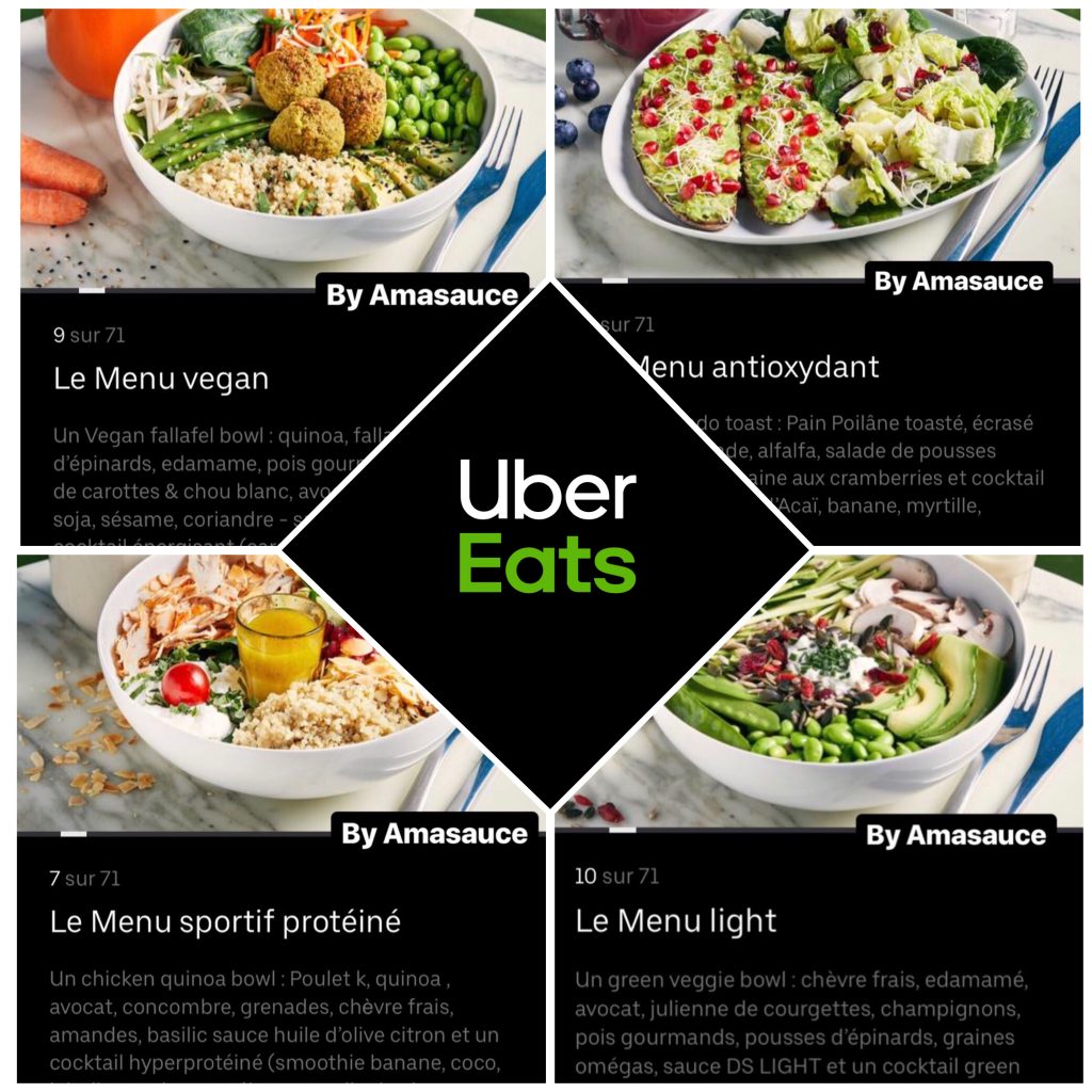 AMASAUCE x UBER EATS x DS CAFÉ : AMASAUCE SIGNE 4 NOUVEAUX MENUS ...